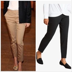 Bundle of 2 Pairs of Capris Pants, Black and Tan